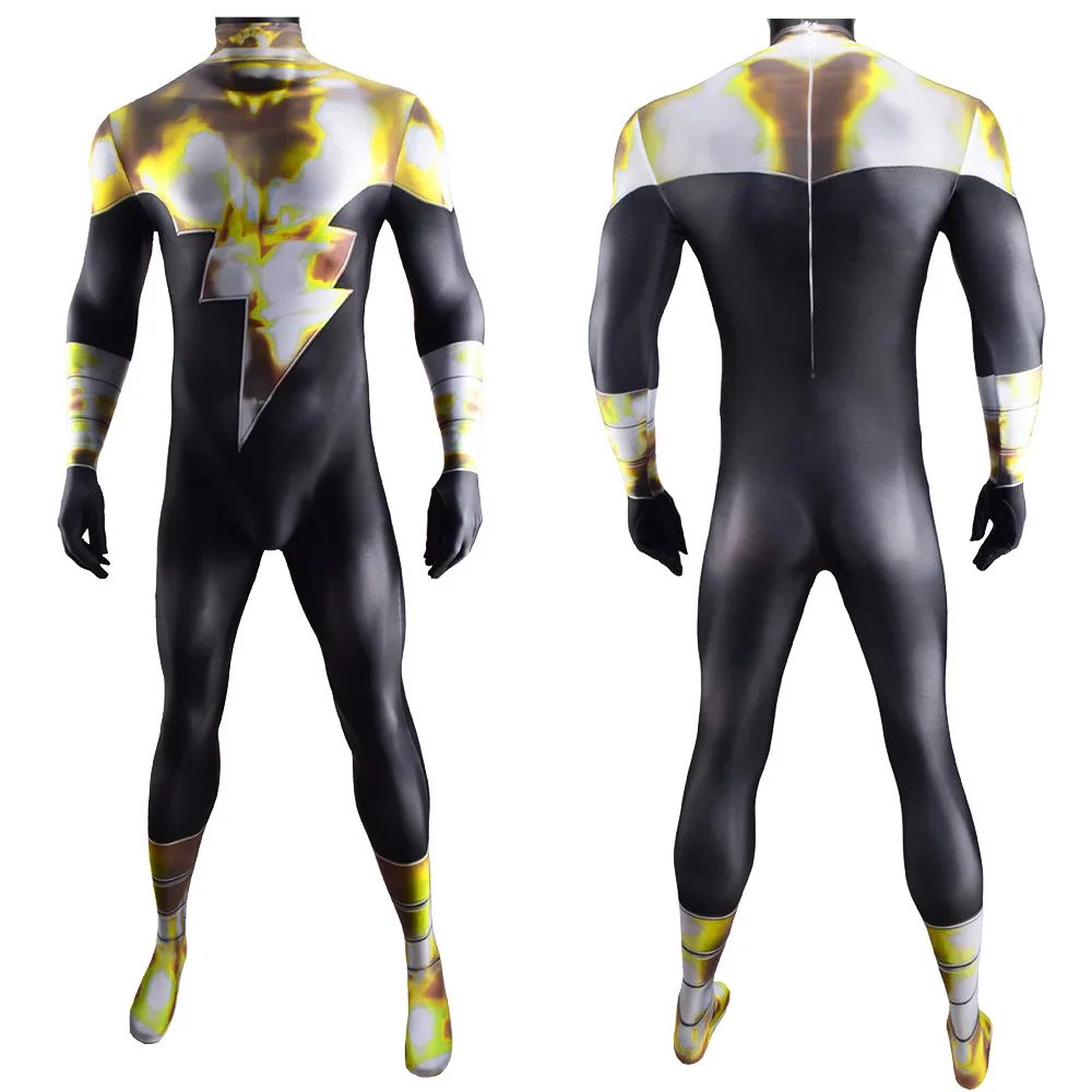 Anime Shazam Costume Cosplay Halloween Costumes Spandex Superheros Zentai Suit Costume Anime Shazam for Adult/Kids