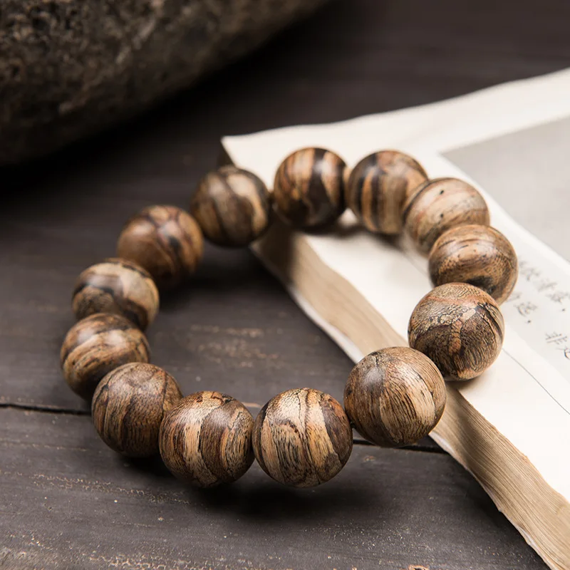 Mud Waterlogged Flower Beads thymelaeaceae bracelets 18mm sweet and fragrant beads bracelets for men and women with certificates