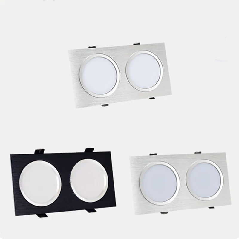 New Recessed Square Dimmable LED 7W 10W 14W 20W COB LED Ceiling Lamp AC85-265V LED Spot Lights Wall Lamp Indoor Lighting