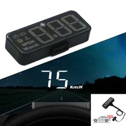 Car HUD OBD2 Head-up Display Windshield Speed Projector Speedometer Windshield KMH/Mile Water TEMP Voltmeter
