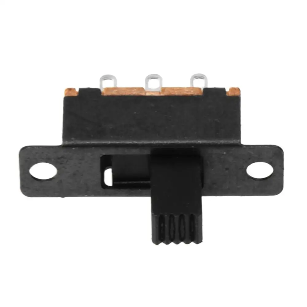 Interruptor de deslize, 10 x dc 0.5a 50v 3 posições 2p2t dpdt montagem de painel