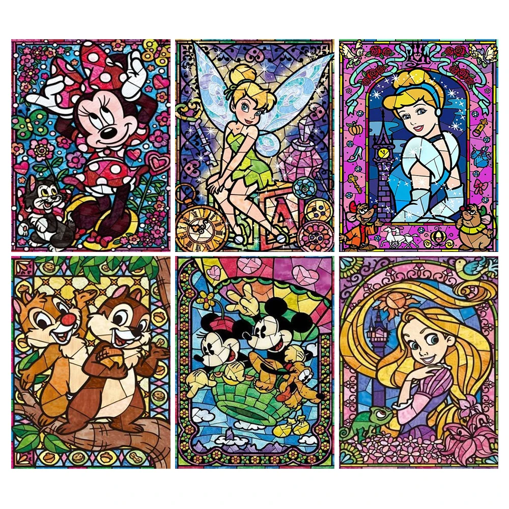 

Diamond Painting Cartoon Princess Disney Mosaic Fantasy Art 5D DIY Round ​Drill Cross Stitch Diamond Embroidery Home Decor