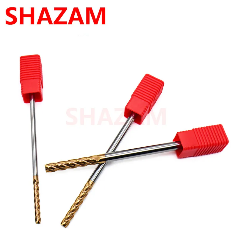 Fräser Legierung Beschichtung Wolfram Stahl Werkzeug HRC55 Cnc Schaftfräser Top Verlängern Fräser Kit Fräsen Flachen Boden Lang – Detail 2