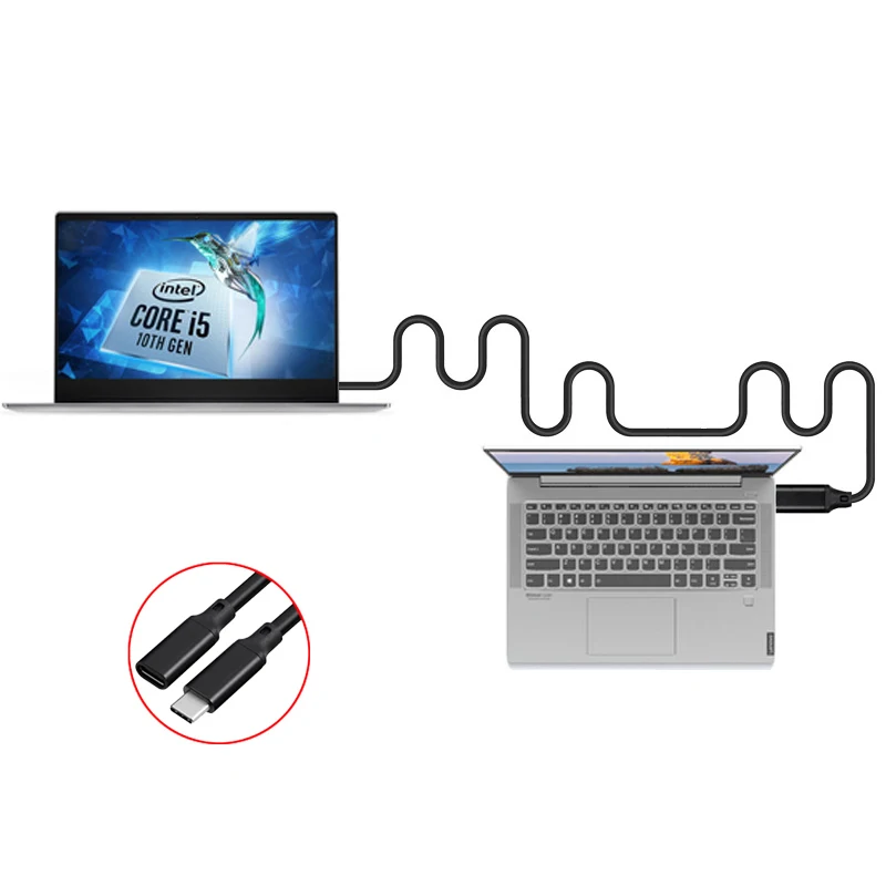 Cable de extensión PD 5A USB3.1 tipo C, 100W, 4K @ 60Hz, USB-C Gen 2, 10gbps, para Macbook, Nintendo, Switch, SAMSUNG, portátil
