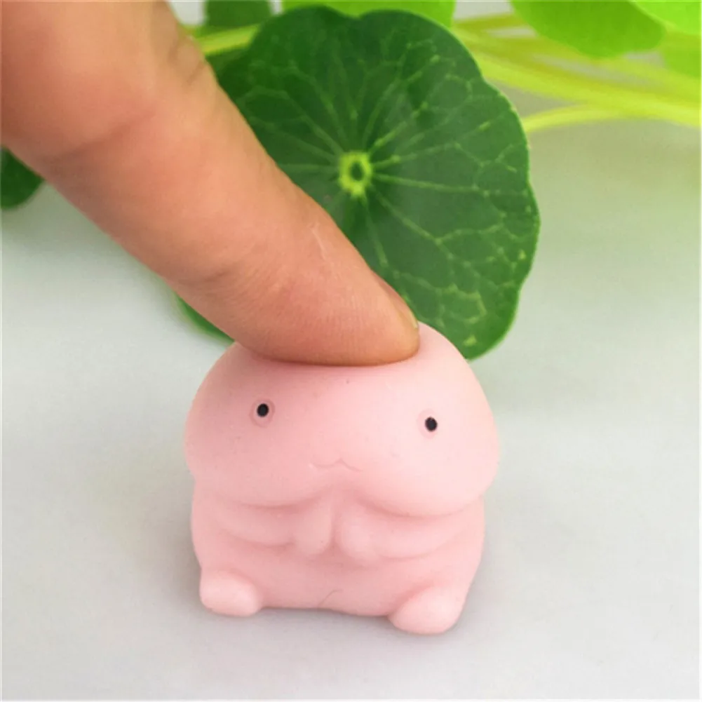 Squeeze Soft Breast Penis Dick Shape Fidget Sensory Toys Stress Relief Toys Slow Rebound PU Decompression Relax Pressure Toys