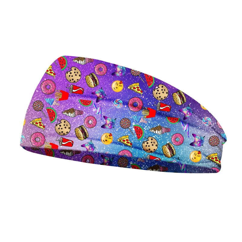 Women Hair Accessories Headband Fabric Cross Beautiful Candy Print Twist Knot Elastic Wrap Turban Hair Band Yoga Sport Ladies