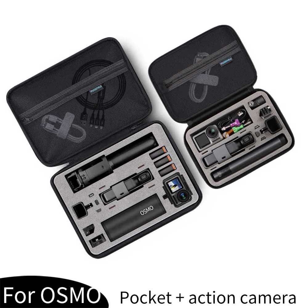 Portable storage bag Shockproof Carrying Case Protective Box For DJI Osmo Action GoPro Hero 10 9 8 7 6 5 camera Accessories