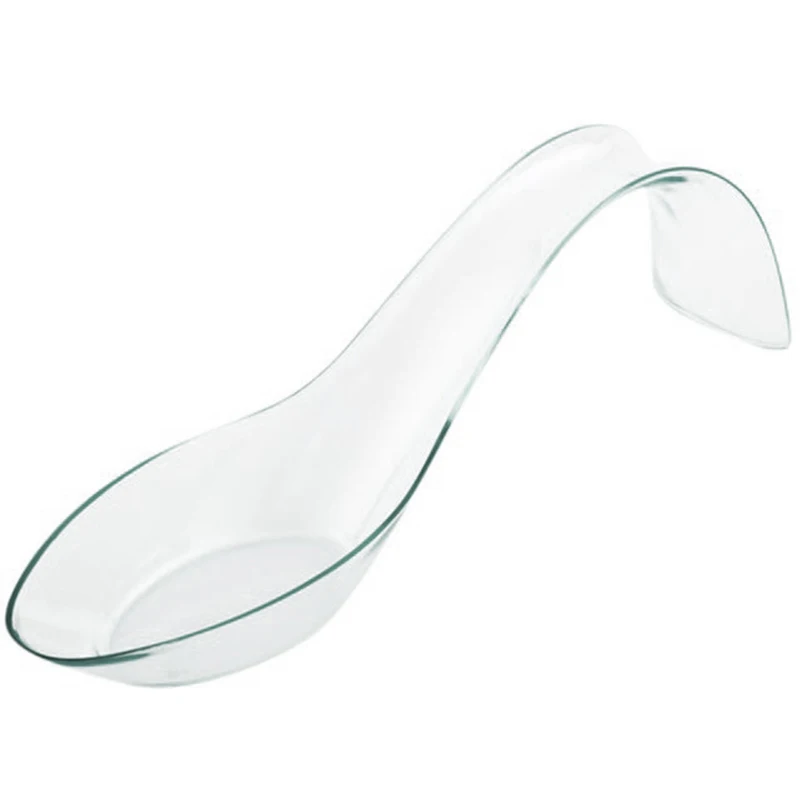 20 Pcs x Home Party Wedding Disposable Tableware Supplies Sushi Dessert Wave Spoon