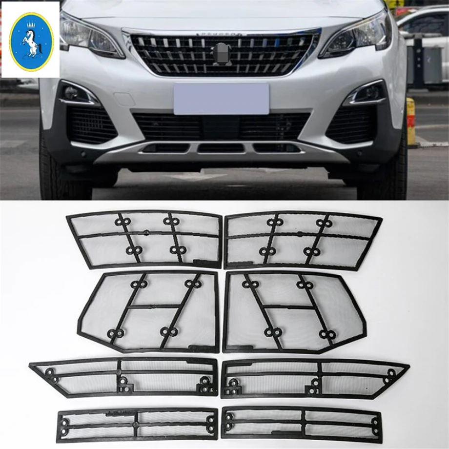 

Car Accessories Front Grille Grill Insert Net Insect Screening Mesh Cover Protection Kit Fit For Peugeot 3008 3008GT 2017 - 2021