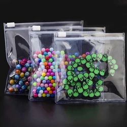 PVC Auto Selagem Plástico Zip Lock Bags, grosso, claro, Ziplock, Brincos Embalagem, Armazenamento Sacos, Jóias Embalagem Bag, 10Pcs