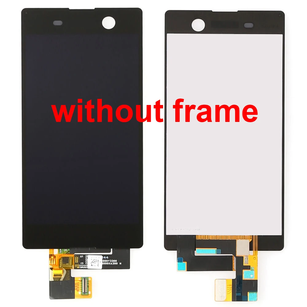 For Sony Xperia M5 E5603 E5606 E5653 LCD Display Monitor Panel Screen Touch Screen Digitizer Sensor Glass Assembly Frame