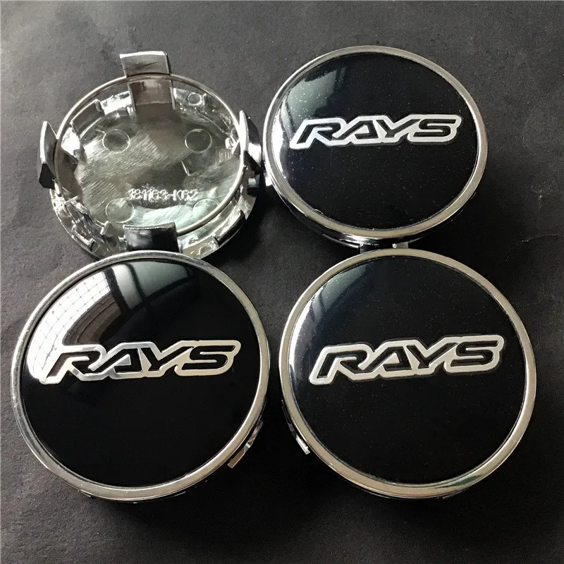 4pcs RAYS Racing  Wheels Center Hub Cap 62mm Car Styling Emblem Badge Auto Duspro of Decal Cover