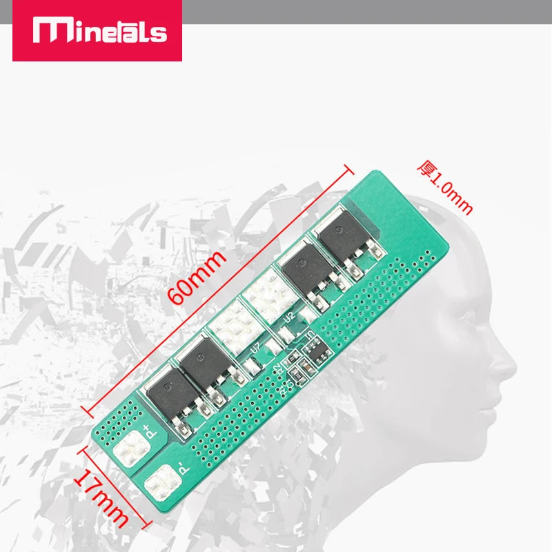 BMS 1S 3.2v 3.7v Li ion LiFePo4 5A 10A 15A do rozładowania uliczna lampa solarna płyta ochronna do baterii litowych PCM