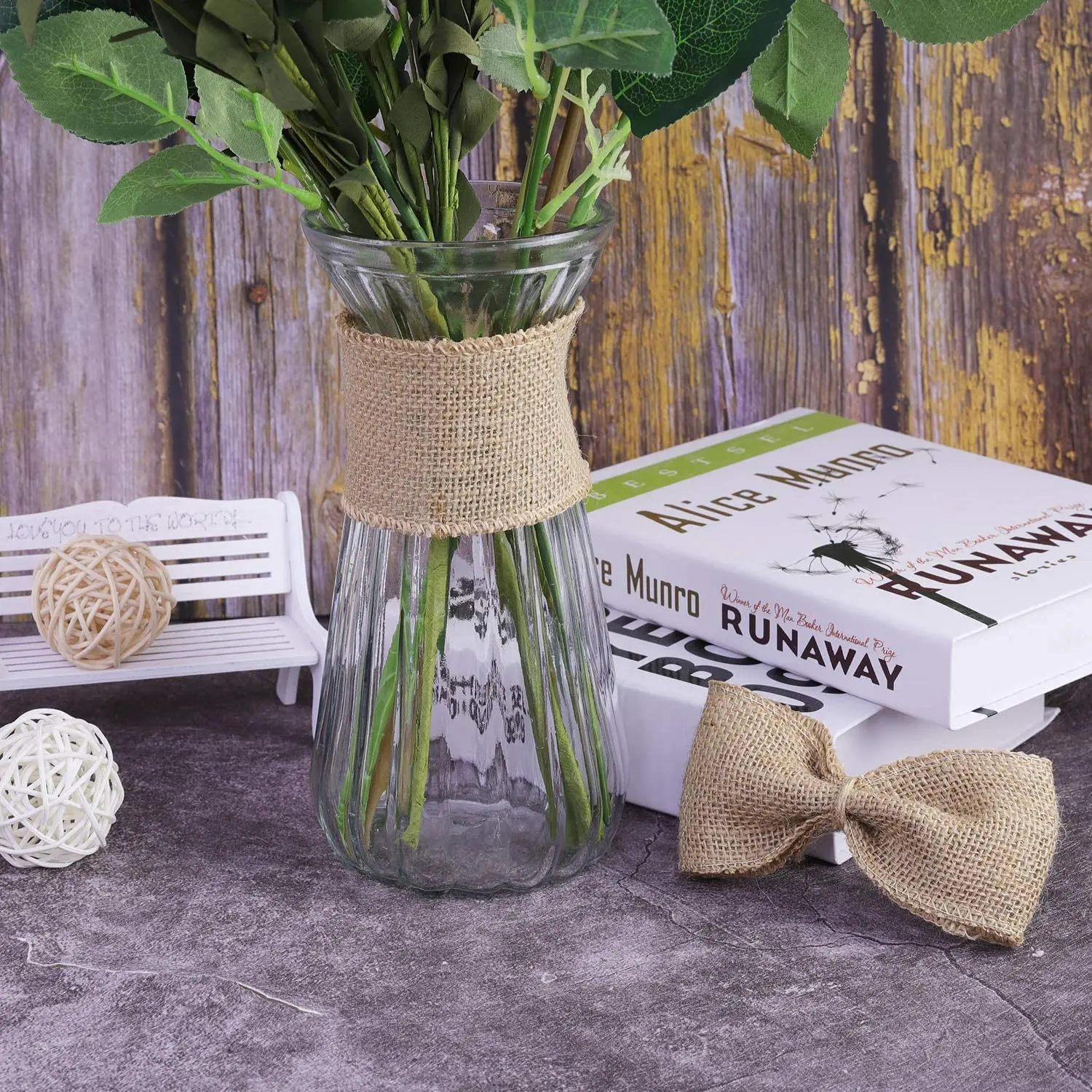 2 m/rolka naturalna juta z juty Hessian rzemiosło konopie wstążka wesele boże narodzenie Home Sewing Decor DIY opakowanie na prezenty