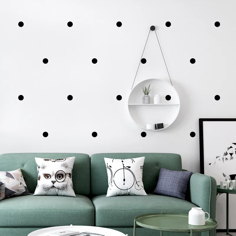 

Nordic style wallpaper in modern simple geometry black and white color original dot living room bedroom TV background wallpaper