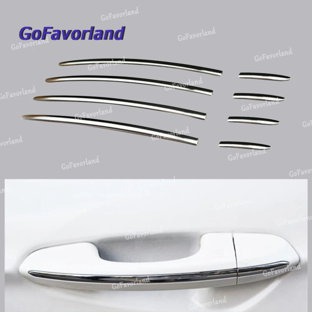 

8pcs/set Door Handle Stripes Cover Trim Steel For Fusion 1.5T 2013 2014 2015 2016