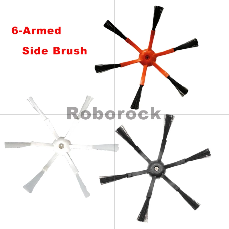 6-Arms Zijborstel Vervanging Deel Voor Xiaomi Roborock S5 S50 S51 S55 S5 Max S6 Maxv S6 Pure s7 Robot Stofzuiger Accessoires