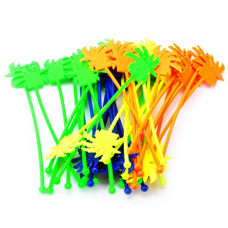 Cocktail Stirrers , Bar Tools, Acrylic Color, Coconut Tree Stir Sticks, Plastic Swizzle Sticks, Coffee Beverage Drink Stirrers,