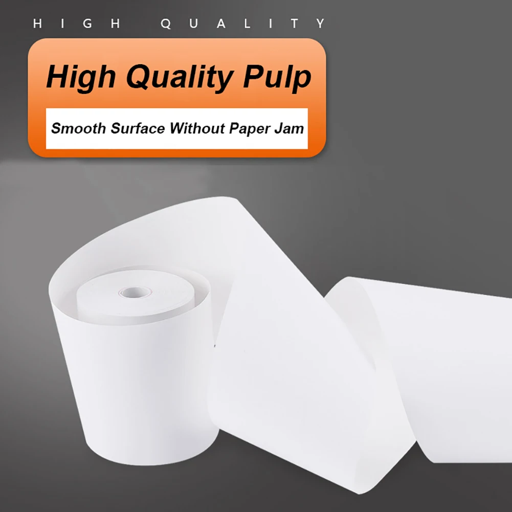 Portable Mini Thermal Print Receipt Ticket Sticker Roll POS Cash Register Receipt Roll for Thermal Printer for Supermarket Hotel