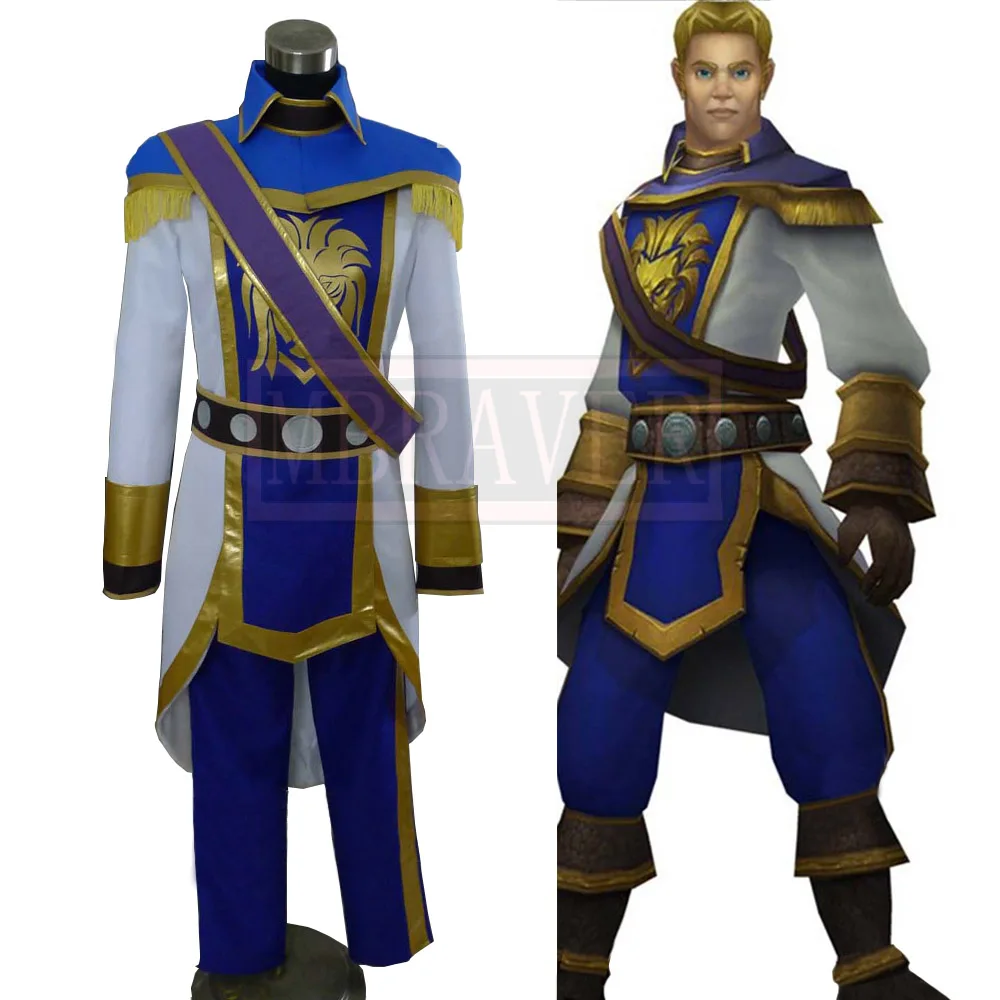 Game Anduin Wrynn Cosplay Costume Halloween Uniform Outfit Custom Made Any Size