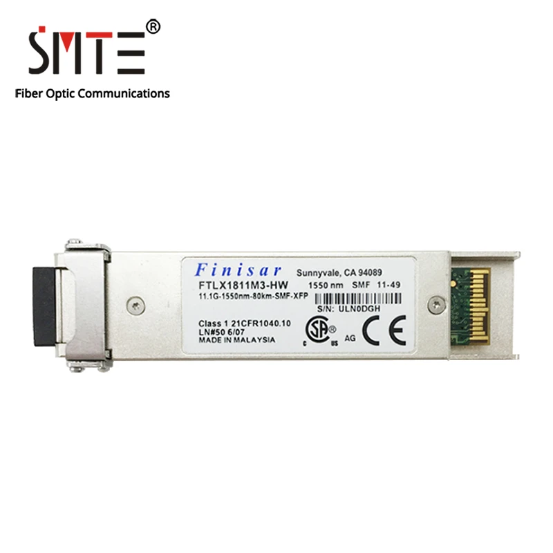 

Finisar FTLX1811M3-HW 11.1G-1550nm-80km-SMF-XFP Fiber Optical Module