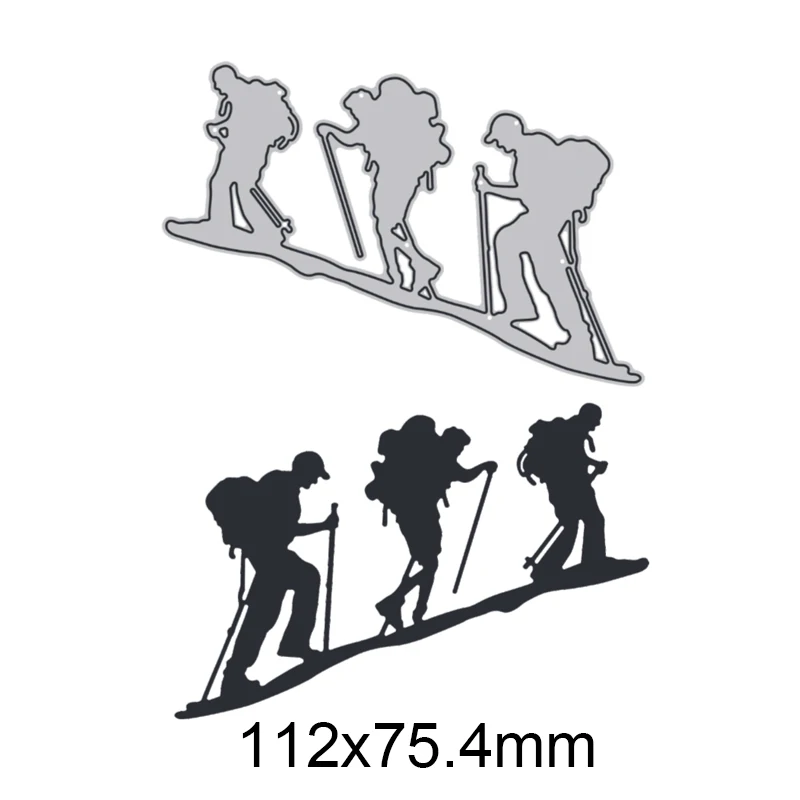 Three Climbers  Metal Cutting Dies For DIY Scrapbook Cutting Die Paper Card Embossed Decorative Craft Die Cut New Arrival