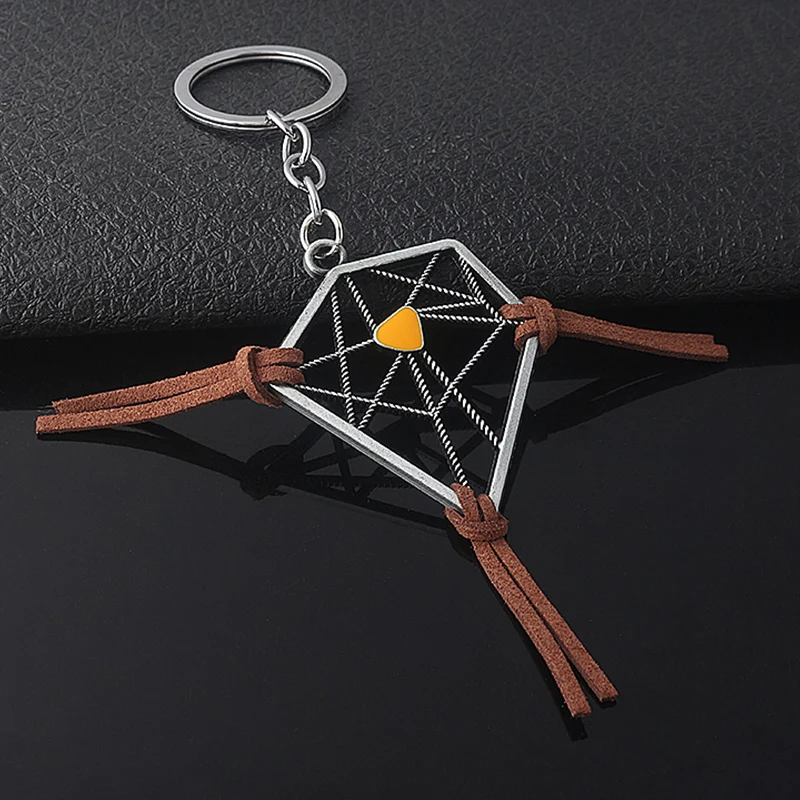 Game Death Stranding Dreamcatcher Keychain Sam's Dream Catcher Metal Pendant Amulet Amelie Bridget Keyring Car Jewelry llavero