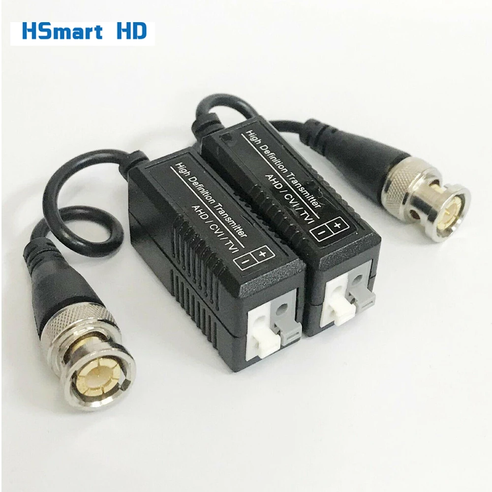 CCTV Video Balun BNC to CAT5 CAT6 UTP for HD TVI AHD CVI Camera 1 Set