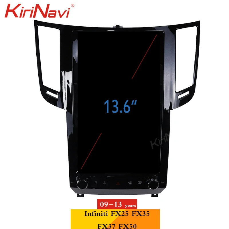 KiriNavi Vertical Screen 13.6 Inch For Infiniti FX FX25 FX35 FX37 FX50 QX70 2007-2015 Android Car DVD Player Radio GPS Stereo