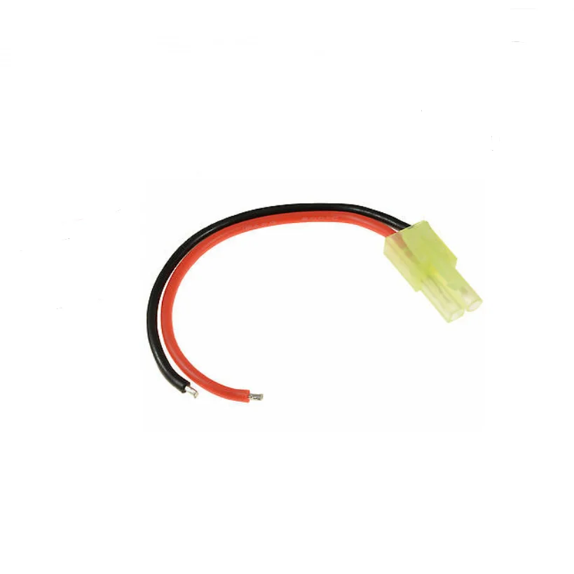 Mini Tamiya macho hembra Pigtail conector adaptador de enchufe con 18awg 10cm Cable de silicona estañada para RC cargador de batería de coche