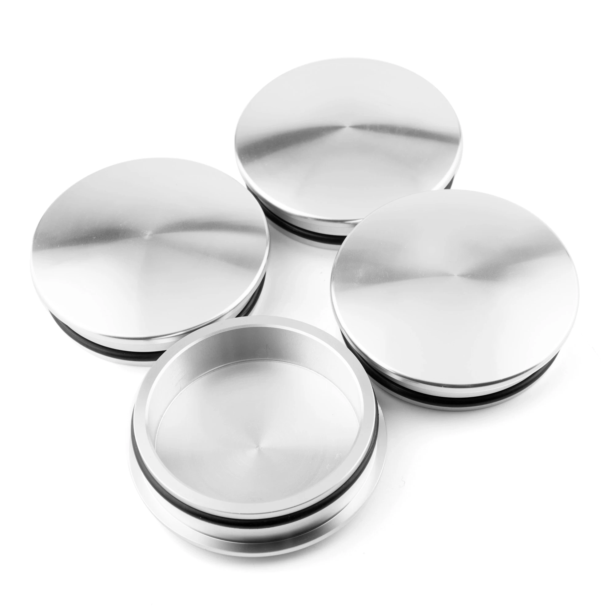 

4pcs 75mm 68mm Alloy Car Wheel Hub Caps For Rim Center Cover Metal Refits Styling Auto Accessories Sliver