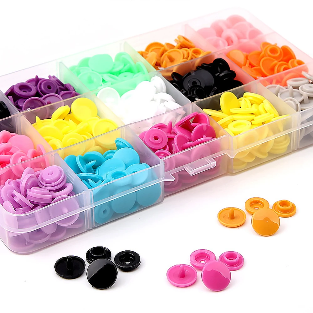 50 Sets T5 Plastic Snap Buttons For Baby Children Clothes DIY Sewing Accessories Press Button For Kids diapers/Bibs/Bags/Folder