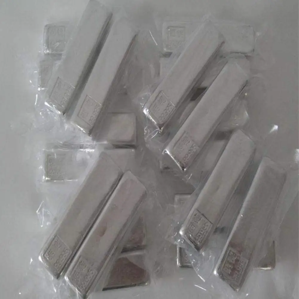 Indium Metal Block 99.995% High Purity In Element Ingot -Hobby Collection Experiment Specimen