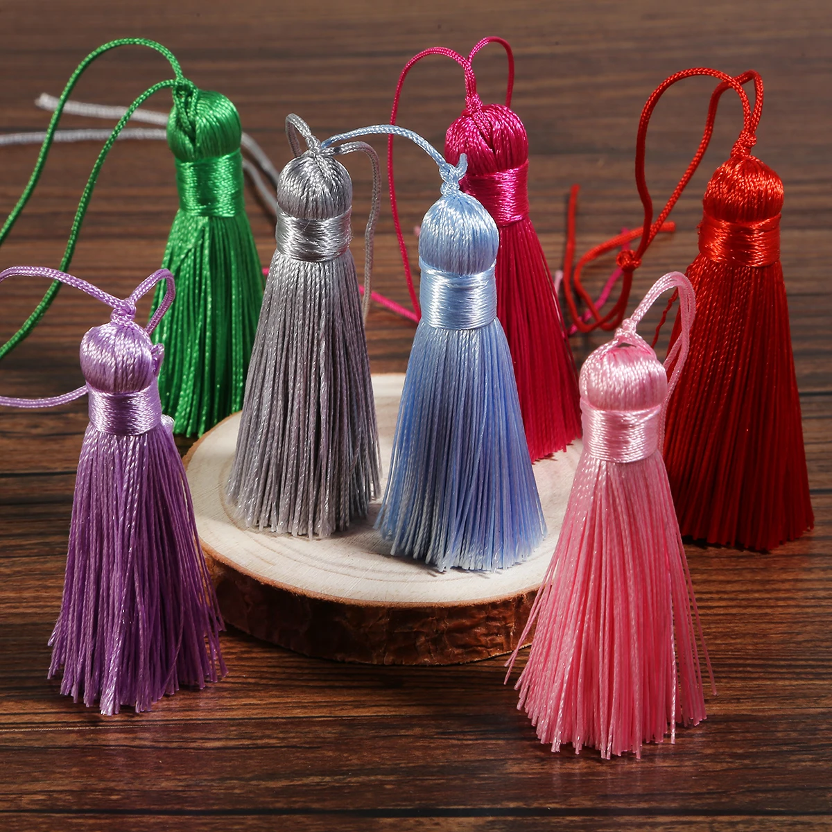 17 Colors 5.5cm High Quality Cotton Silk Tassel Short Tassel Curtains Hanging For DIY Jewelry Making Findings Accessories