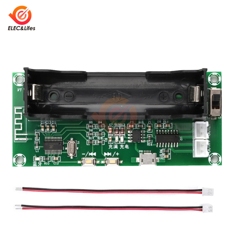 XH-A153 Lithium Battery Bluetooth 5.0 PAM8403 Dual-channel Stereo Audio Power Amplifier Board Module 3W+3W DC 5V PAM8403 Chip