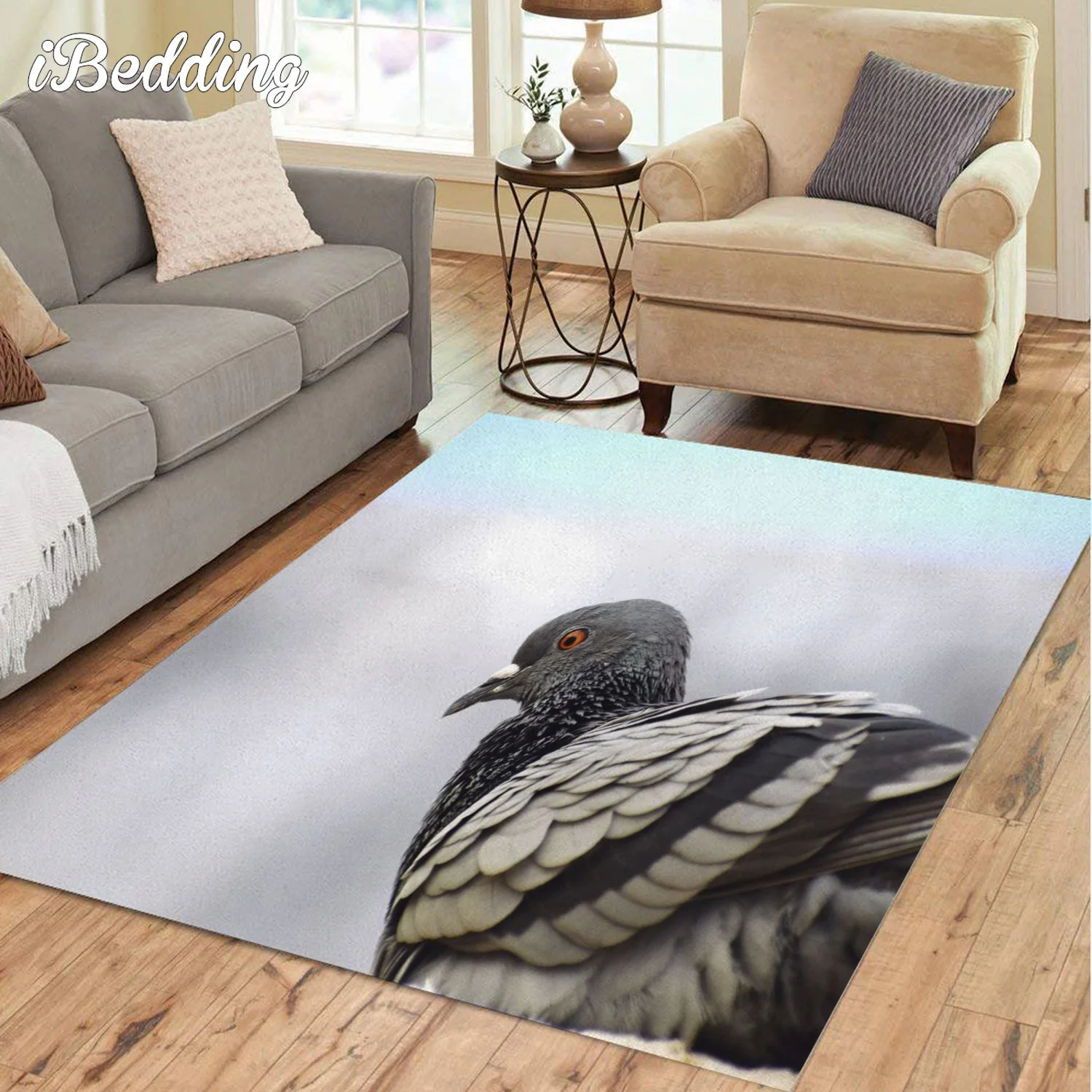 Wild Birds Animal Carpet for Large Hoom Living Room Natural Scenery Teenager Bedroom Decoration Non-Slip Floor Mat Bathroom Mats