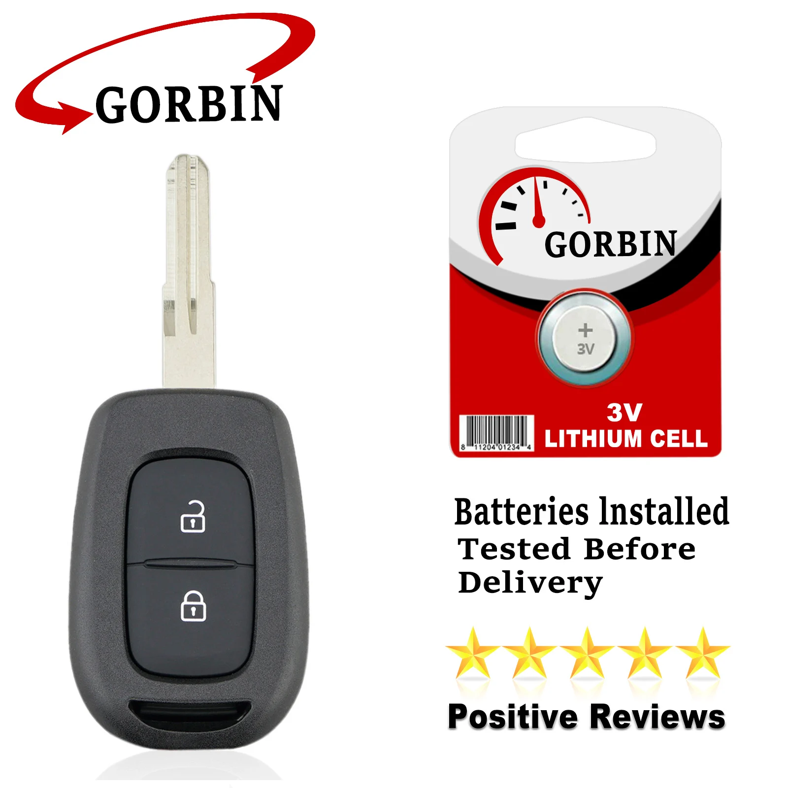 GORBIN PCF7961M Chip 433Mhz Remote Car Key for Renault Sandero Dacia Logan Lodgy Dokker Duster Trafic Clio4 Master3 2 Button