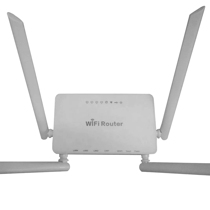 WE1626 Long Range Indoor Wireless Network 12V 1A Plug Router USB Port And External Antennas MT7620N openVPN 300Mbps WiFi Router