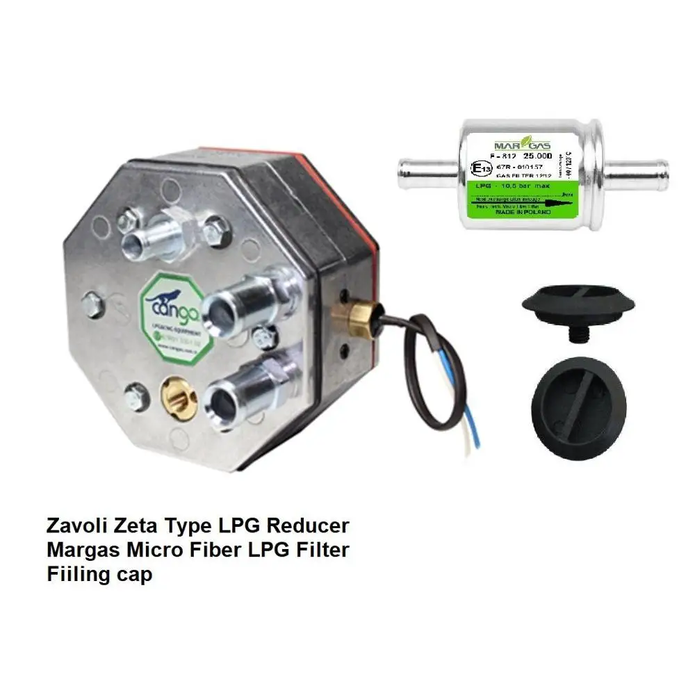 Zavoli Zeta Type LPG GPL Super Reducer 125 KW + Micro filter 25.000km + Filling Cap