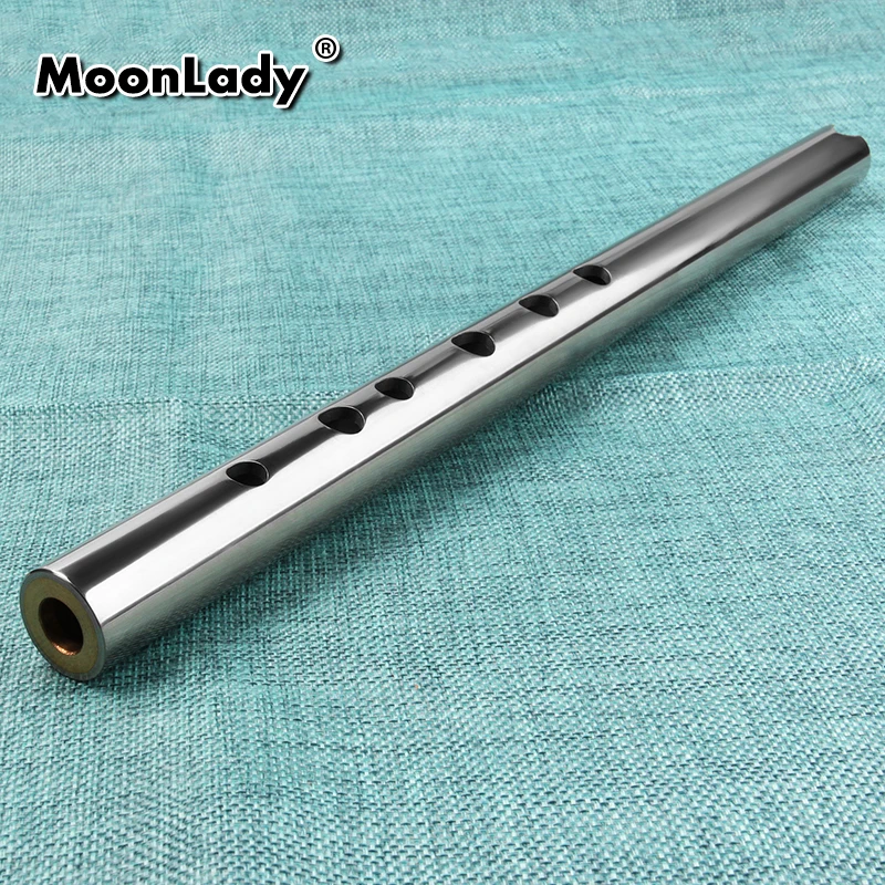 G key Flute Quena Musical Instrument Homemade Titanium Steel Flute Quena Woodwind Instrument Metal Vertical Flute with Bag