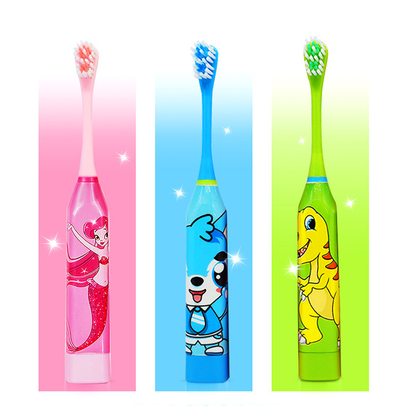  Toothbrush Teeth Brush Kids For Children Electric Double-sided Clean To Rechargeable With 2pcs 