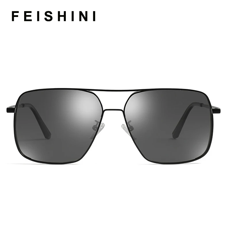 feishini All-weather Snow Light Photochromic Sunglasses Men Polarized Night Vision Driver Glasses For Man UV Protection Fishing