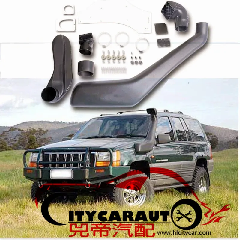 Exterior Bodykits SNORKEL KIT FIT FOR GRAND CHEROKEE ZG ZJ 1993-98 AIR INTAKE PIPE MANIFOLD TUBE AUTO ACCESSORIES 4*4 SUV PARTS