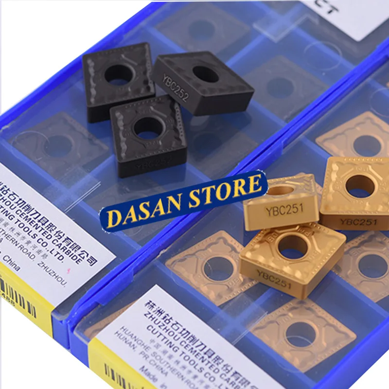 10PCS CNMG120404 CNMG120412 YBC251 YBC252 CNMG 120408 High Quality Carbide Inserts CNC Lathe Plate Turning Cutter TOOL for Steel