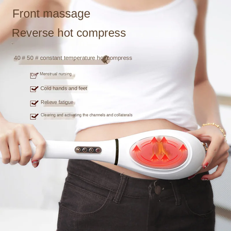 Red sandalwood plug-in/rechargeable massage wand massager neck and waist beating electric hand beating personal hammer back