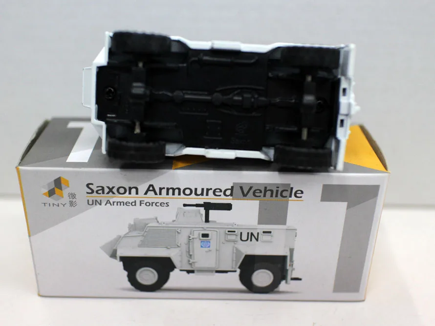 New Tinny Saxon Armoured Vehicle UN Armed Forces Diecast Alloy toy Car For Collection Gift