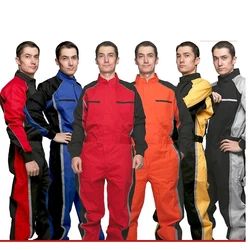 Cotton coverall work uniform Wear-resistant overall dust-proof repairman workshop mechanic welding suit Racer rescue anti-static