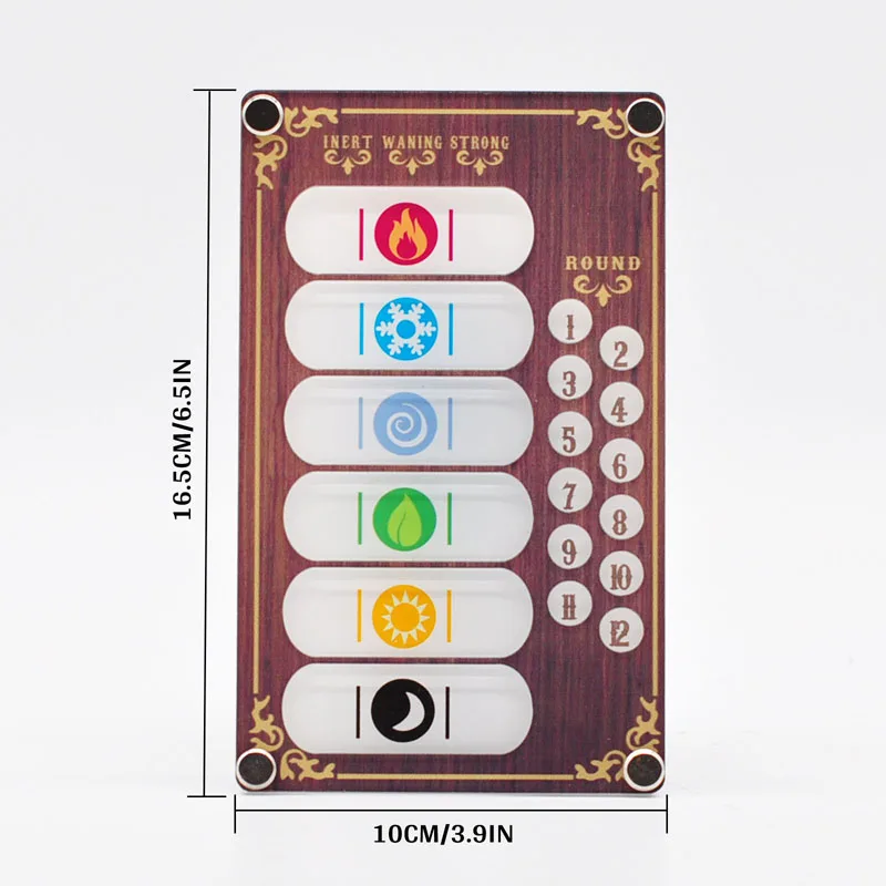 Acrylic Element Infusion Tracker Board for GloomHaven