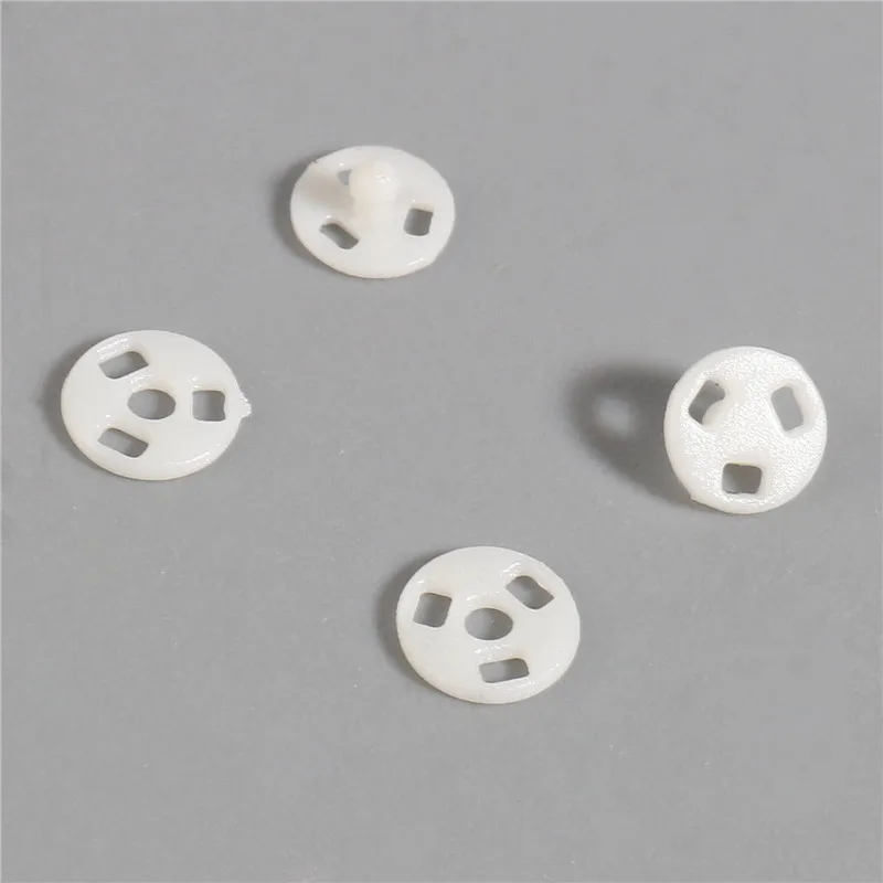 30 Sets (2pcs/Set) Plastic Snap Fasteners Press Button Stud Sewing Accessories For Clothes Doll Making Round Hidden Button 4mm