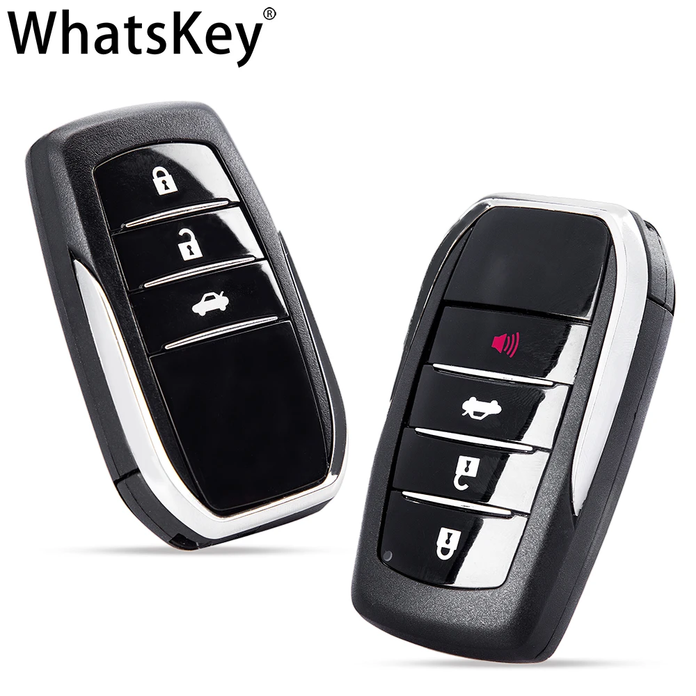 WhatsKey, Car Smart Card, For Toyota, PRADO, Crown, Corolla, RAV4, Highlander, CHR, Land Cruiser, Remote Key Shell, Fob Case